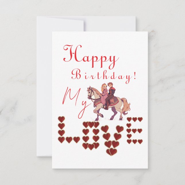 lovely birthday  card (Front)