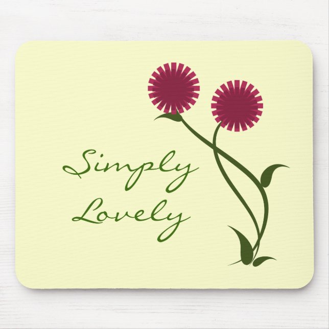 Lovely Blooms Mousepad, Fuchsia Mouse Pad (Front)
