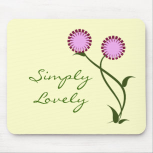 Lovely Blooms Mousepad, Lavender Mouse Pad