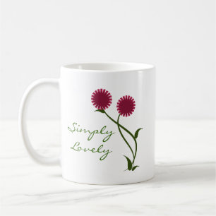 Lovely Blooms Mug, Fuchsia Coffee Mug