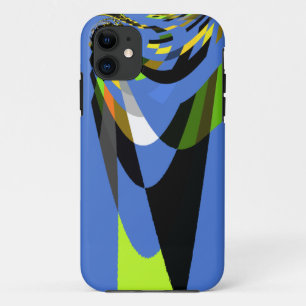 Lovely Blue African Tribal Motif Pattern Art Print Case-Mate iPhone Case