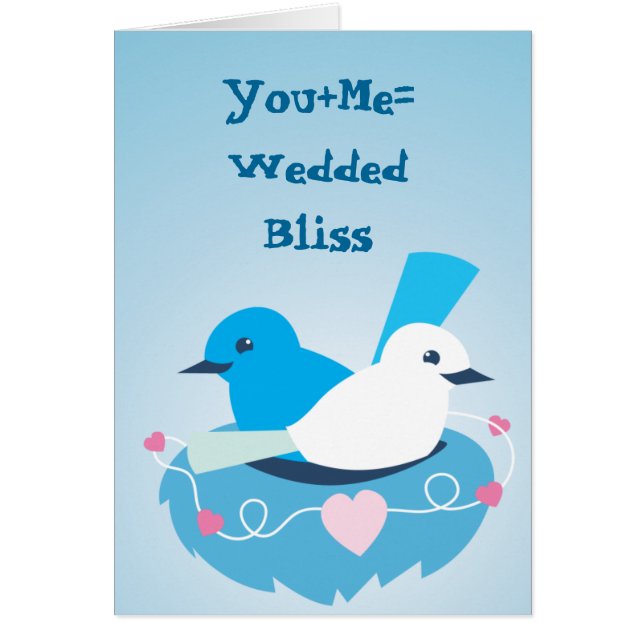 Lovely Blue love birds wren white (Front)