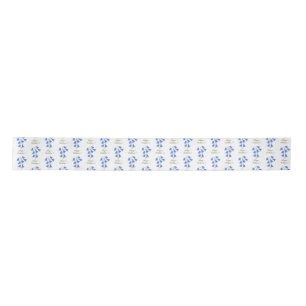 Lovely Bluebells White Satin Ribbon
