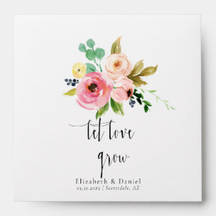 Lovely Blush Boho Wedding Favour Gift Seed Packet  Envelope