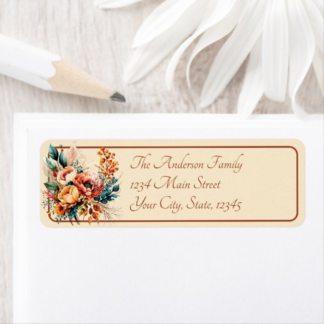 Lovely boho fall bouquet address (Insitu)