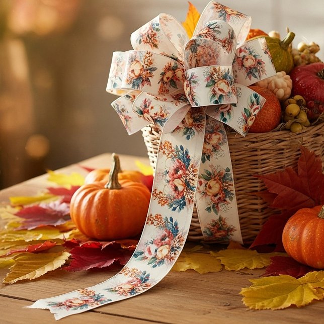 Lovely boho fall bouquet satin ribbon (Creator Uploaded)