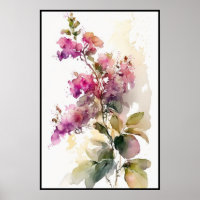 Lovely Bougainvillea Watercolor