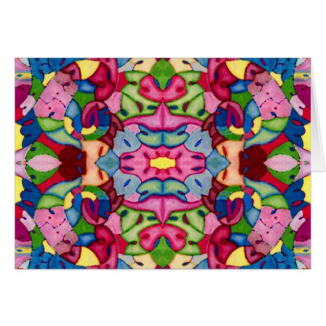 Lovely Bouquet Greeting Card (Front Horizontal)