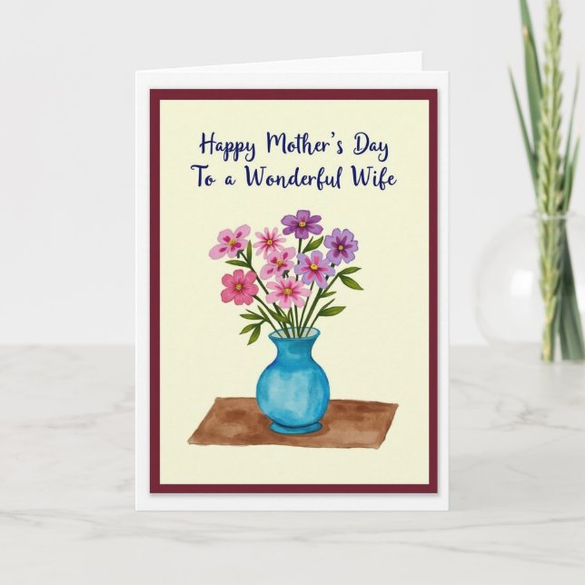 Lovely Bouquet Mother Card (Front)