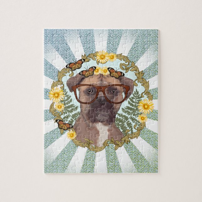 Lovely Boxer Dog   jigsaw puzzle (Vertical)