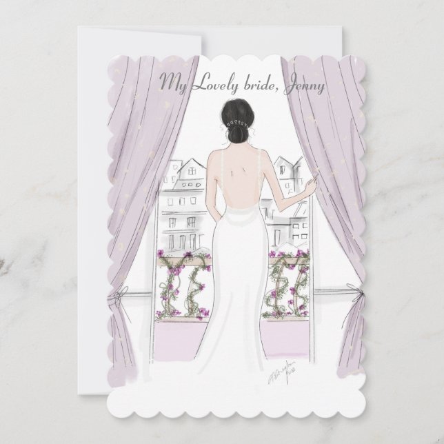 Lovely bride, bridal gift, gift for bride, (Front)