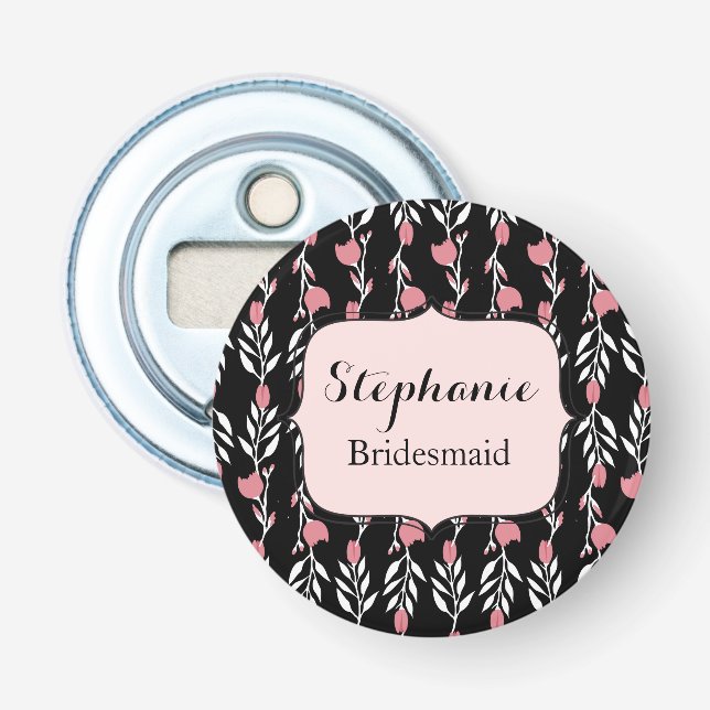 Lovely Bridesmaid Floral Bottle Opener (Front)