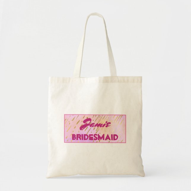 Lovely bridesmaid tote bag (Front)