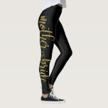 Lovely Brushed Script Glitter Mother of the Bride Leggings<br><div class="desc">Lovely Brushed Script Glitter Mother of the Bride Leggings</div>