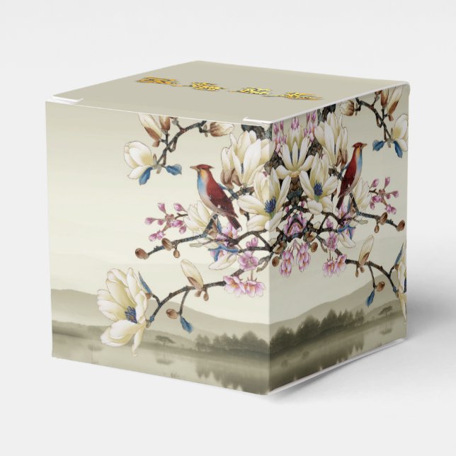 Lovely bucolic scene Spring Vietnamese New Year CF Favour Box (Front Side)