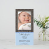 Lovely Bundle of Joy Birth Announcement :: thistle (Standing Front)