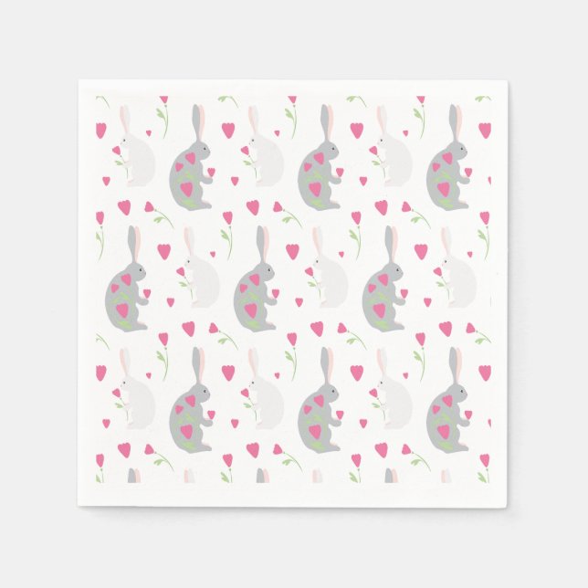 Lovely bunnies. napkin (Front)