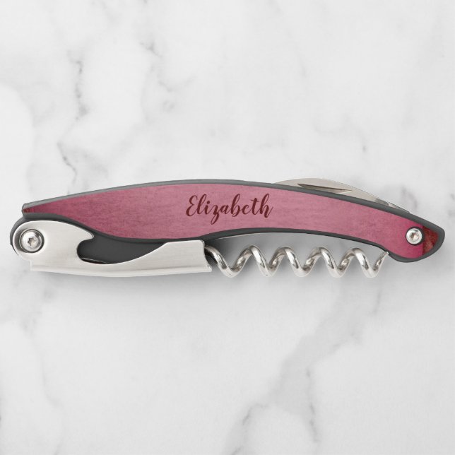 Lovely Burgundy Corkscrew (Front)