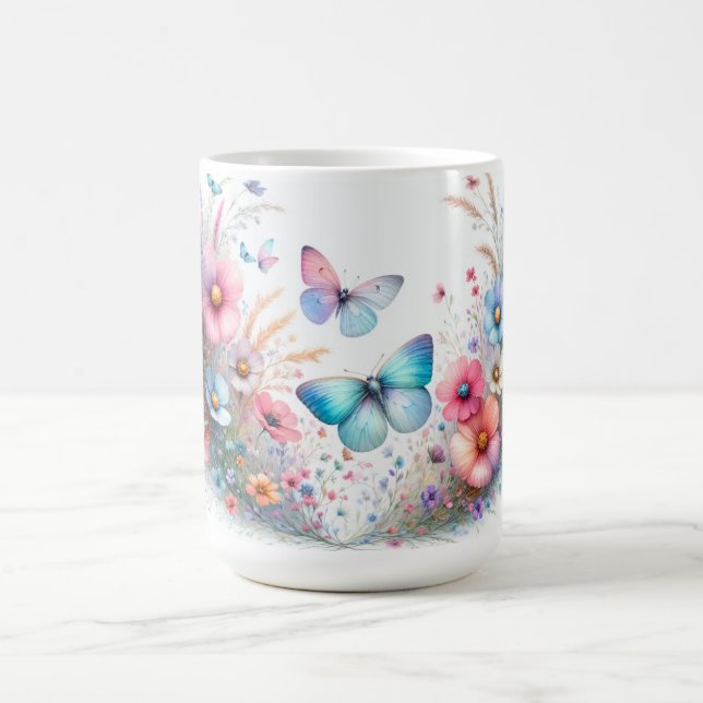 Lovely butterfly themed coffee mug (Center)