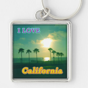 "Lovely California 1" Keychain