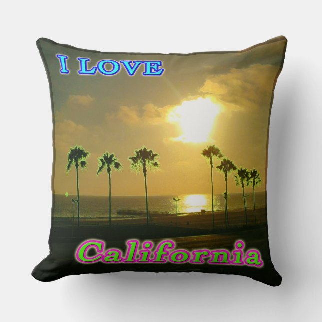 "Lovely California 2" Pillow (Front)