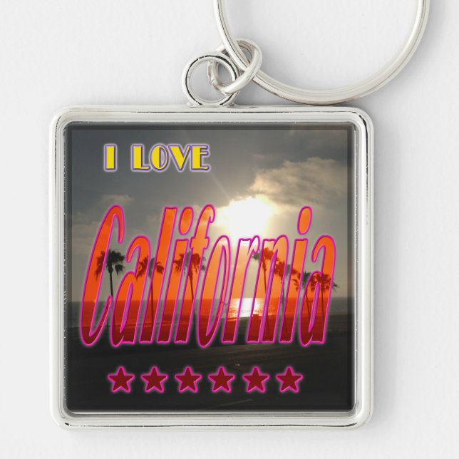 "Lovely California 3" Keychain (Front)