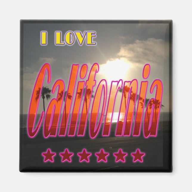 "Lovely California 3" Magnet (Front)