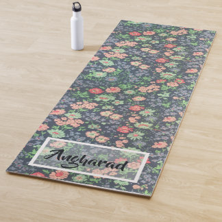Lovely Calming Carpet of Flowers Custom  Yoga Mat