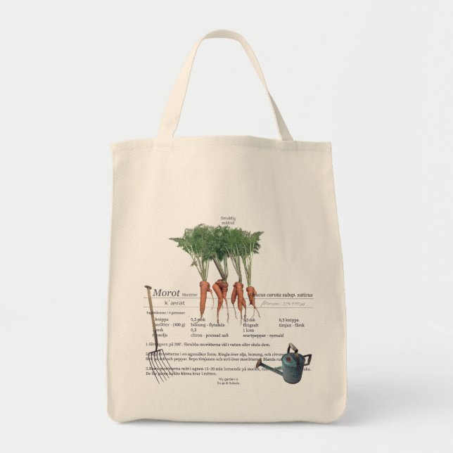 Lovely carrots grown from seeds for the first time tote bag (Front)
