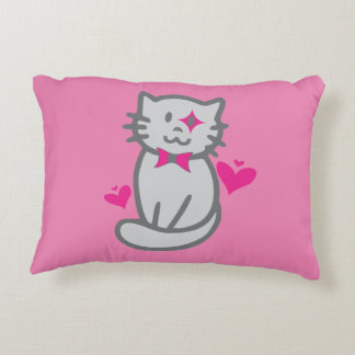 Lovely Cat Accent Pill | Cute Kitten Accent Pillow