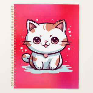 Lovely Cat Kawaii Style Clipart Planner