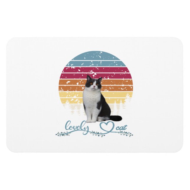 Lovely Cat Magnet (Horizontal)