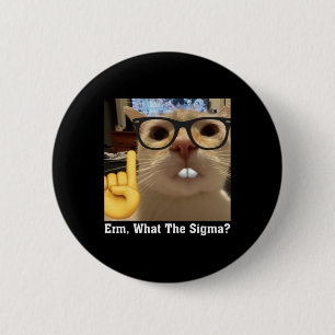 Lovely Cat Meme Clic Art Cute Kitten Erm  6 Cm Round Badge