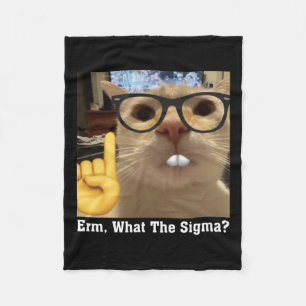 Lovely Cat Meme Clic Art Cute Kitten Erm  Fleece Blanket