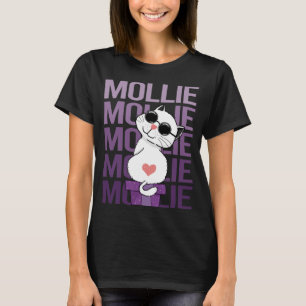 Lovely Cat - Mollie Name T-Shirt