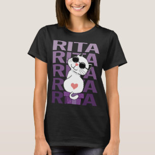 Lovely Cat - Rita Name T-Shirt
