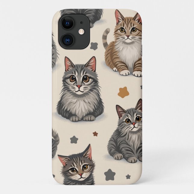 Lovely Cats Case-Mate iPhone Case (Back)