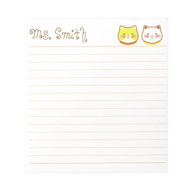 Lovely Cats Notepad (Front)