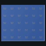 Lovely Chic Calligraphy Couple Names Blue & Gold Wrapping Paper<br><div class="desc">You Can Easily Change the Fonts,  Background Image and Colour,  Letter Characters.</div>