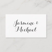 Lovely Chic Calligraphy Couple Names