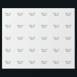 Lovely Chic Calligraphy Names Weddings Wrapping Paper<br><div class="desc">You Can Easily Change the Fonts,  Background Image and Colour,  Letter Characters.</div>