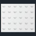 Lovely Chic Calligraphy Names Weddings Wrapping Paper<br><div class="desc">You Can Easily Change the Fonts,  Background Image and Colour,  Letter Characters.</div>
