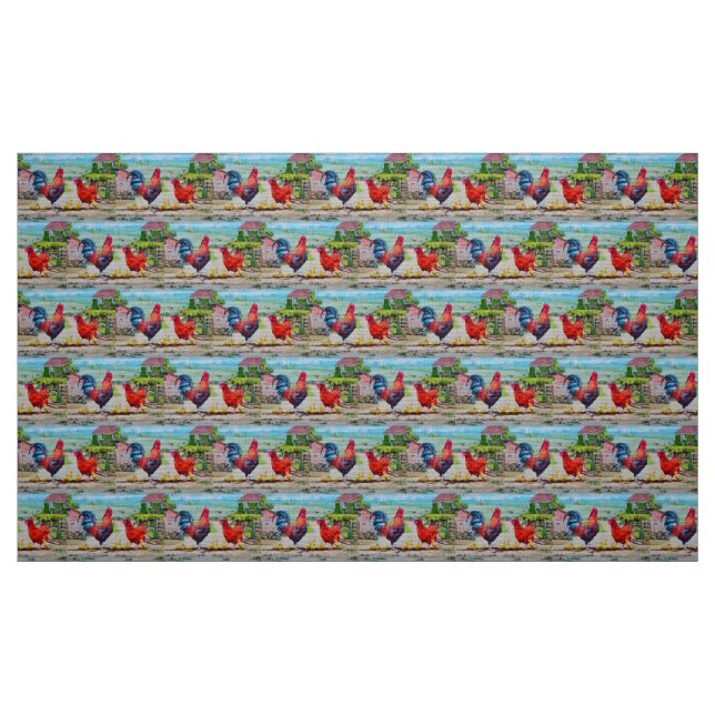 Lovely chicken  fabric (Fat Quarter)