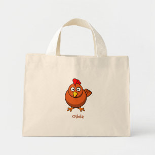 Lovely chicken mini tote bag
