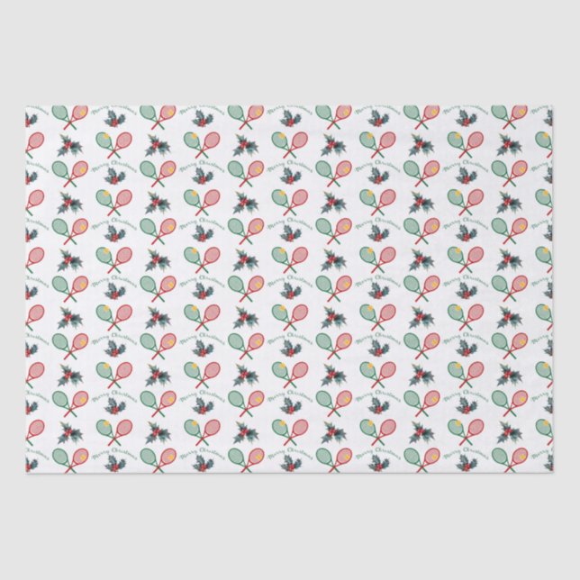 Lovely 🎄Christmas 🎾tennis  Tissue Paper (Front)