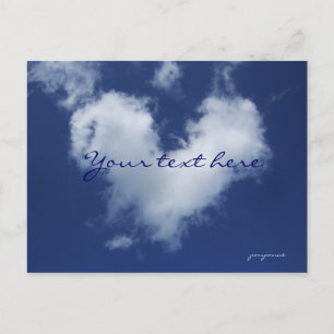 lovely cloud announcement postcard