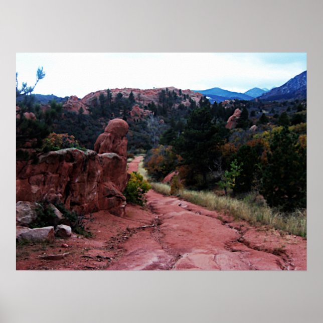 Lovely Colorado Mountain Trail Poster (Front)