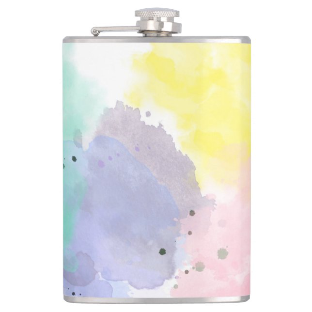 Lovely Colors With a Gentle Touch   Hip Flask (Front)