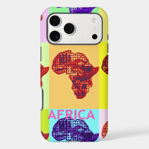 Lovely Colourful Africa Map Pop Pattern Art  Desig