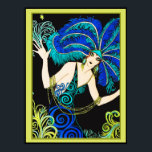 Lovely Colourful Art Deco Lady Poster<br><div class="desc">If you choose to download, Your local Walgreen store makes board posters of your download into different sizes and in various textures at a very good price. Sometimes with a discount. A tip from my US friend. For UK see "Digital Printing" online. I took a fading picture and brightened and...</div>